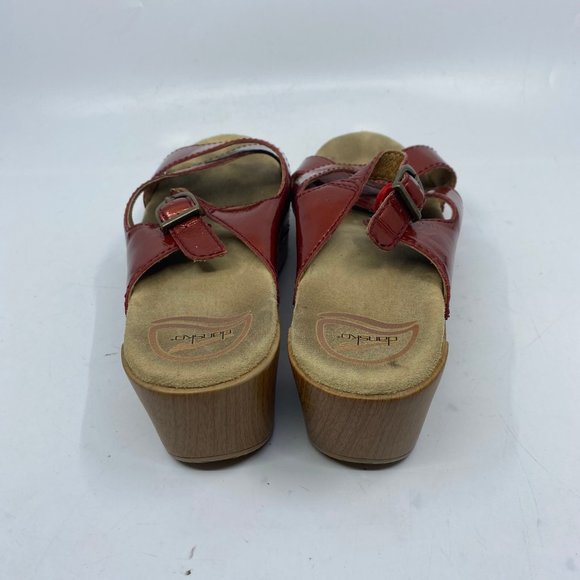Dansko Red Open Toe size 38 - Picture 5 of 8